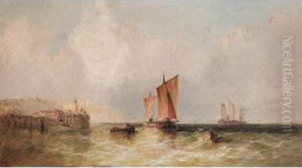 Leaving Harbour Oil Painting by James Edwin Meadows