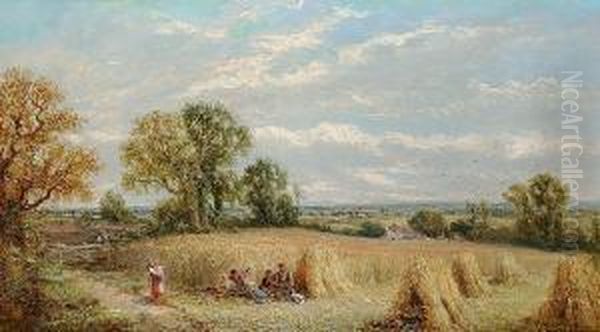 The Harvester's Rest Oil Painting by James Edwin Meadows