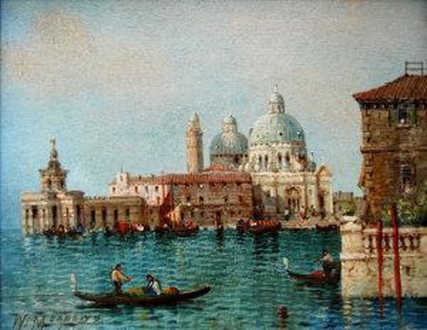 Venetian View Oil Painting by William Meadows