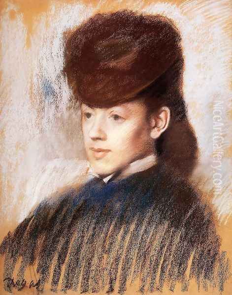 Mademoiselle Malo, c.1875 Oil Painting by Edgar Degas