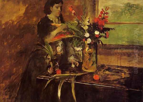 Portrait of Mme. Rene De Gas, nee Estelle Musson Oil Painting by Edgar Degas