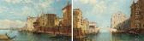 The Zattore; And The Scuola Di San Marco Oil Painting by William Meadows