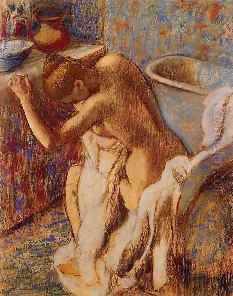 Woman Drying Herself V by Edgar Degas