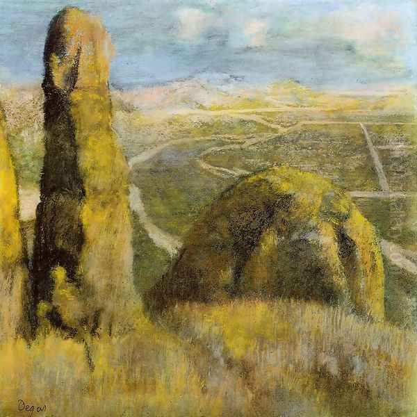 Landscape III Oil Painting by Edgar Degas