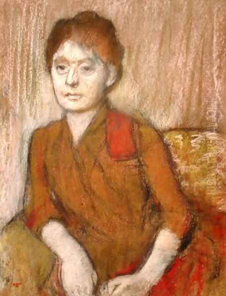 The Brown Dress Oil Painting by Edgar Degas