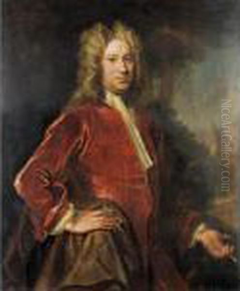 Portrait Of Charles, 9th Lord Elphinstone (1676-1738) Oil Painting by Sir John Baptist de Medina