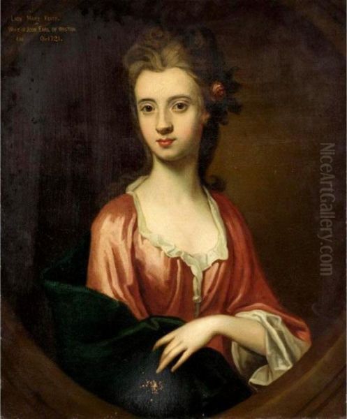 Portrait Of Lady Mary Keith Oil Painting by Sir John Baptist de Medina