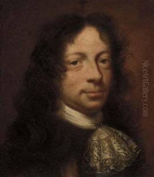 Portrait Of A Gentleman Oil Painting by Sir John Baptist de Medina