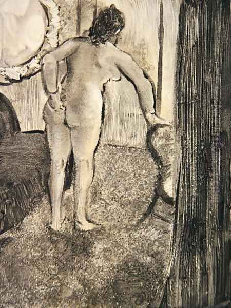 Illustration from 'La Maison Tellier' 1933 Oil Painting by Edgar Degas