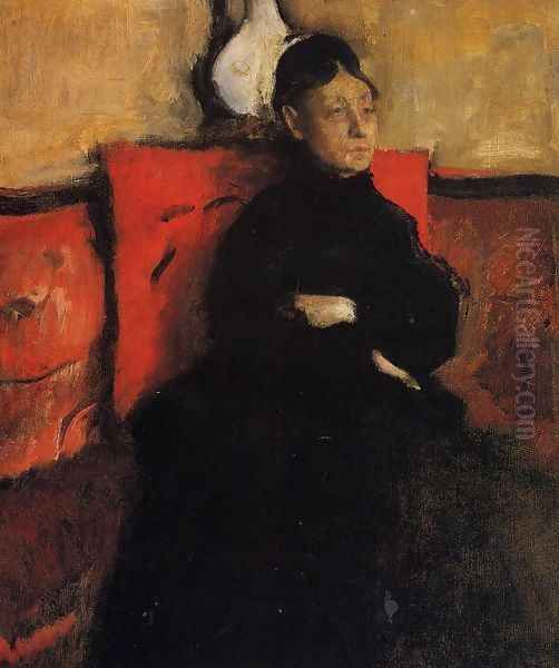 Duchesse de Montejasi-Cicerale Oil Painting by Edgar Degas