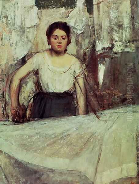 The Laundress, c.1869 Oil Painting by Edgar Degas