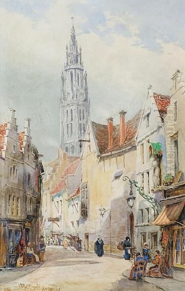 Antwerp Oil Painting by Hubert James Medlycott