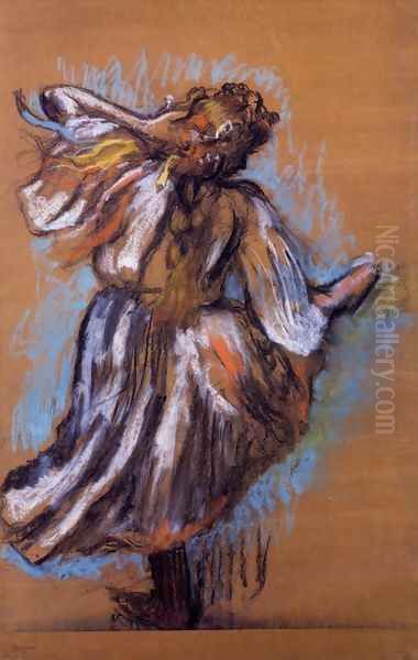 Russian Dancer Oil Painting by Edgar Degas