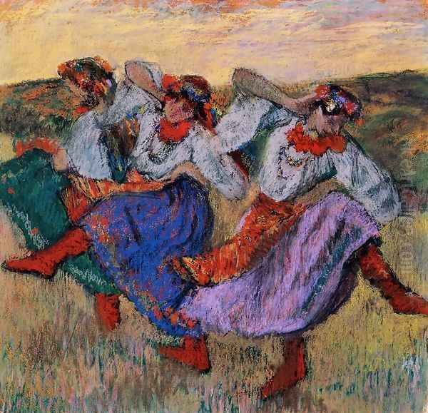 Russian Dancers, c.1899 2 Oil Painting by Edgar Degas