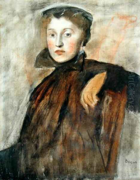 Portrait of a Lady (study) 1867 Oil Painting by Edgar Degas