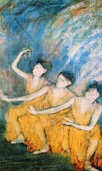 Three Dancers I Oil Painting by Edgar Degas