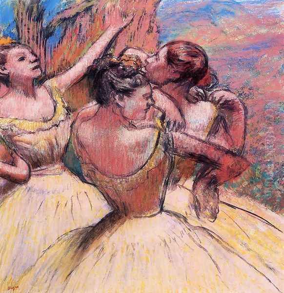 Three Dancers III Oil Painting by Edgar Degas