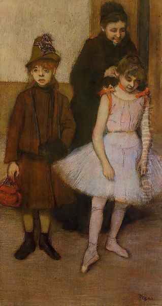 The Mante Family Oil Painting by Edgar Degas