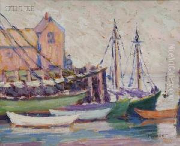 Harbor View, Rockport, Massachusetts Oil Painting by Lillian Burk Meeser