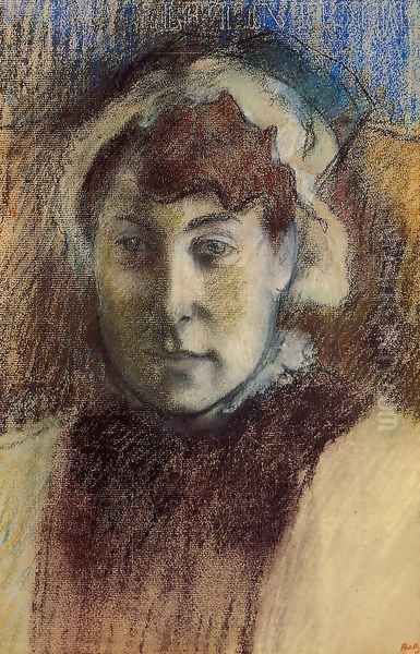 Portrait of Madame Ernest May Oil Painting by Edgar Degas