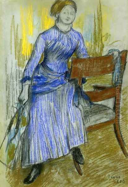 Helene Rouart (Mme. Marin) Oil Painting by Edgar Degas