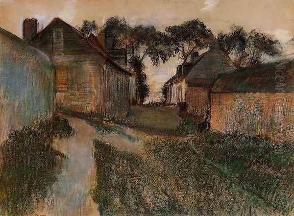 Rue Quesnoy, Saint-Valery-sur-Somme Oil Painting by Edgar Degas