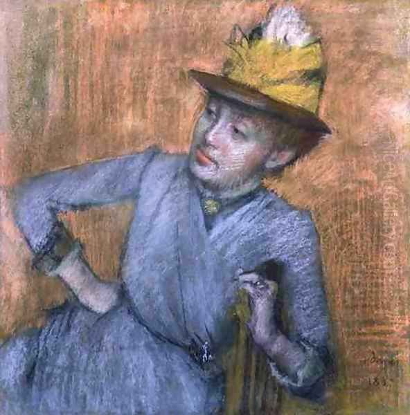 Seated Woman, 1887 Oil Painting by Edgar Degas