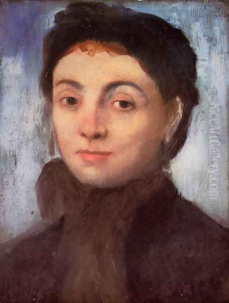 Study for the Portrait of Josephine Gaujean Oil Painting by Edgar Degas