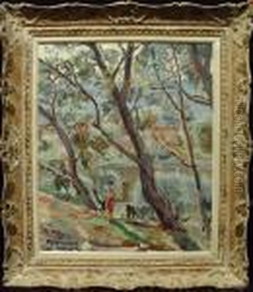 'villeneuve-les-avignon Oil Painting by Joseph Francois X. Meissonnier