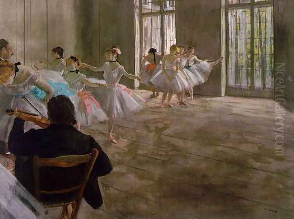 Dance School Oil Painting by Edgar Degas