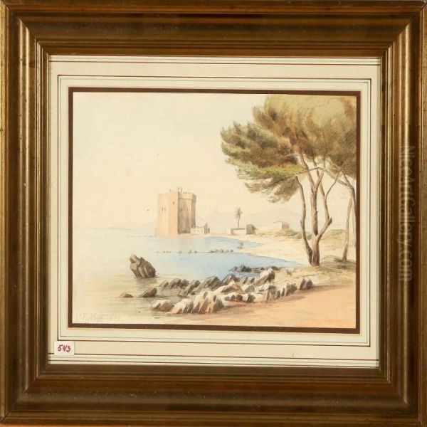 Calm Afternoon Insouthern Europe Oil Painting by Vilhelm Melbye