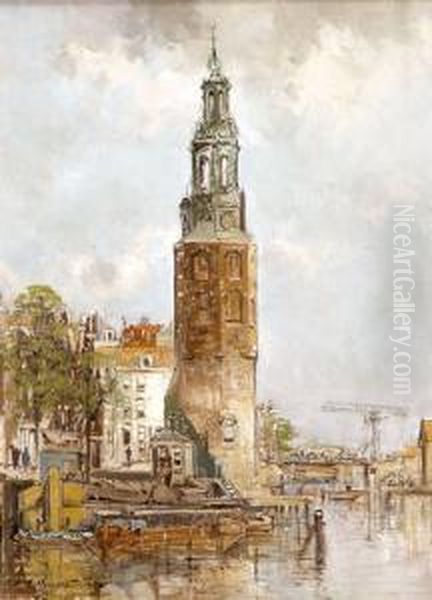 Amsterdam Oil Painting by Jan Hermanus Melcher Tilmes