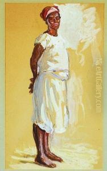 Standing Woman Oil Painting by Gari Julius Melchers