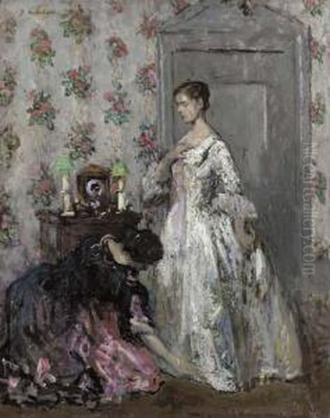 The Debutante Oil Painting by Gari Julius Melchers