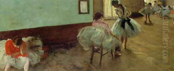 The Dance Lesson Oil Painting by Edgar Degas