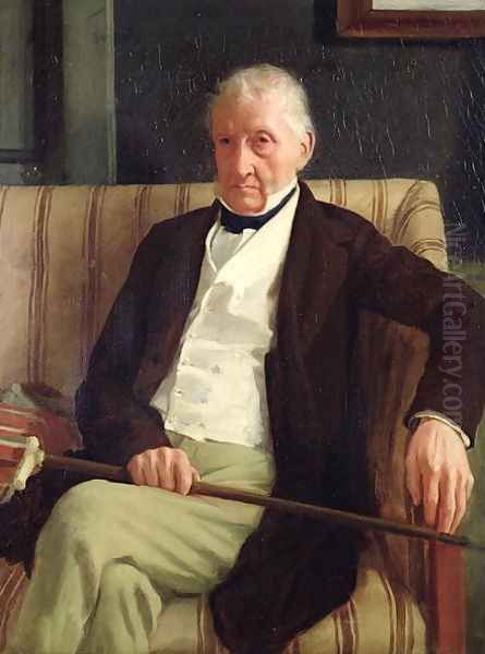 Portrait of Hilaire Degas (1770-1858), grandfather of the artist, 1857 Oil Painting by Edgar Degas