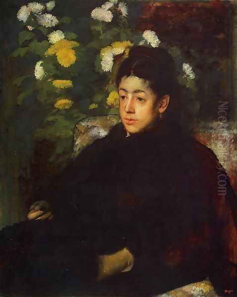 Mademoiselle Malo Oil Painting by Edgar Degas