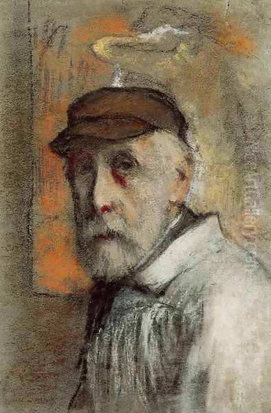 Self Portrait 3 Oil Painting by Edgar Degas