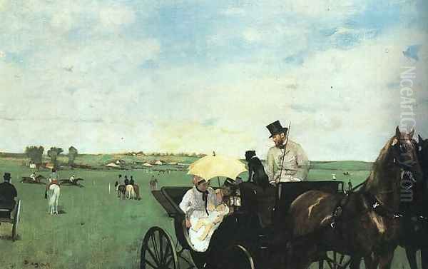 Aux Courses en Province Oil Painting by Edgar Degas