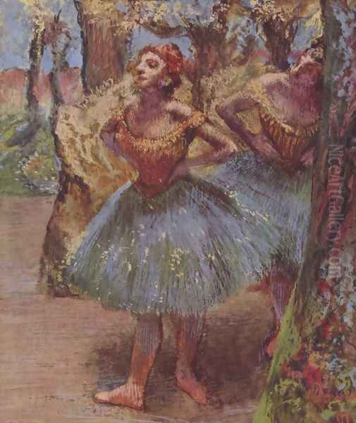 Dancers 9 Oil Painting by Edgar Degas