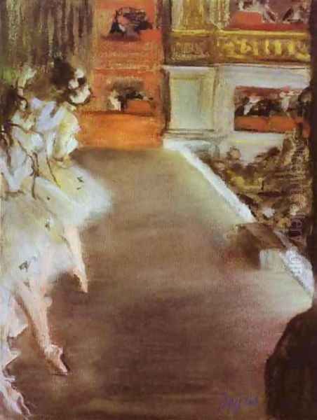 Dancers in the Old Opera House Oil Painting by Edgar Degas