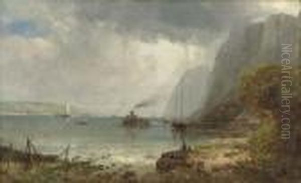 Palisades Of The Hudson Oil Painting by Andrew Melrose