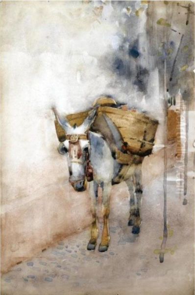 The Arab Donkey Oil Painting by Arthur Melville