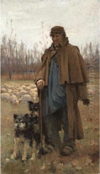 The Shepherd Oil Painting by Arthur Melville