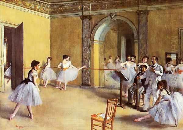 Dance Class at the Opera 1872 Oil Painting by Edgar Degas