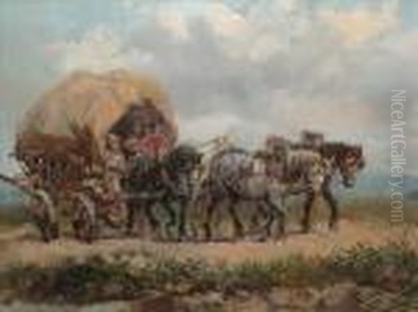 The Hay Cart Oil Painting by Harden Sidney Melville