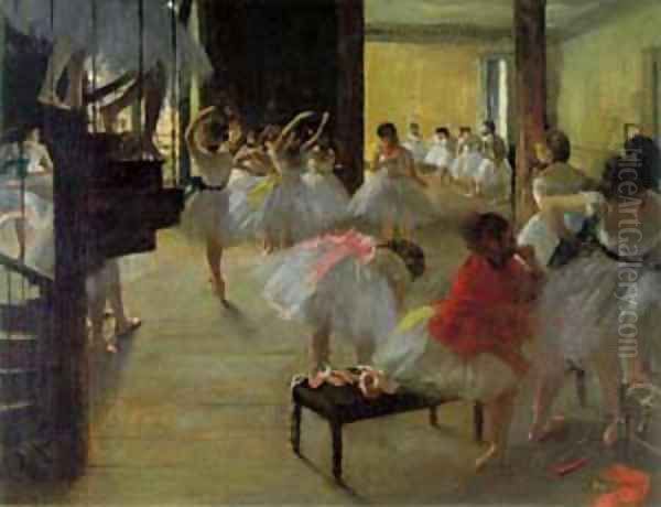 Ecole de Danse -School of Dance Oil Painting by Edgar Degas