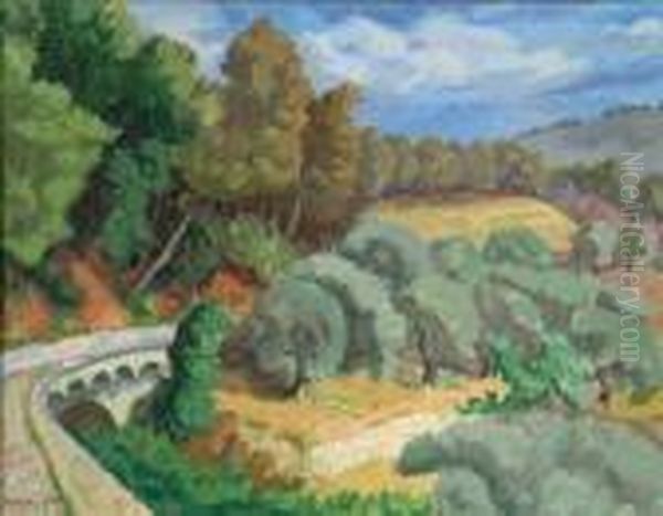 Paysage Oil Painting by Maurice Mendjisky