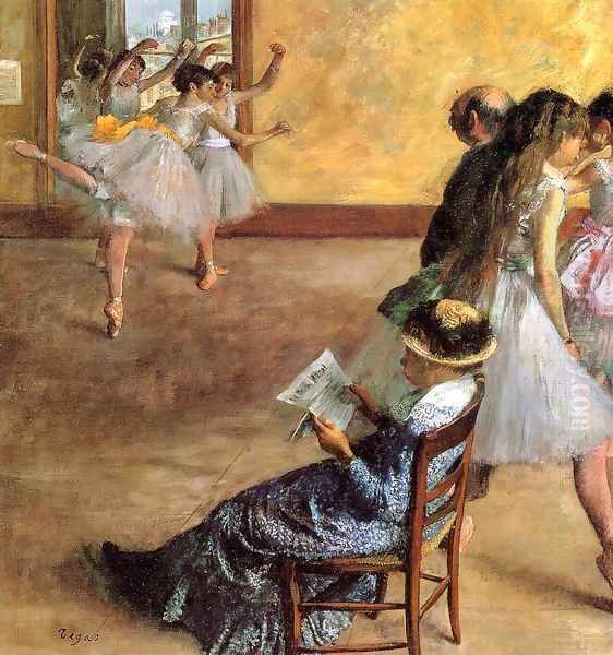 Ballet Class The 1881 Oil Painting by Edgar Degas