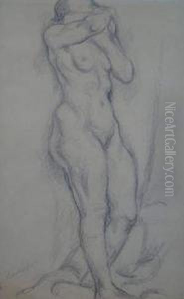 Femme Nue. Oil Painting by Maurice Mendjisky